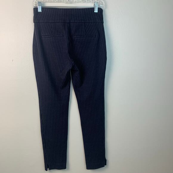 Express Columnist Ankle Gray Pinstripe Stretch Dress Pants Size Small - Picture 3 of 10